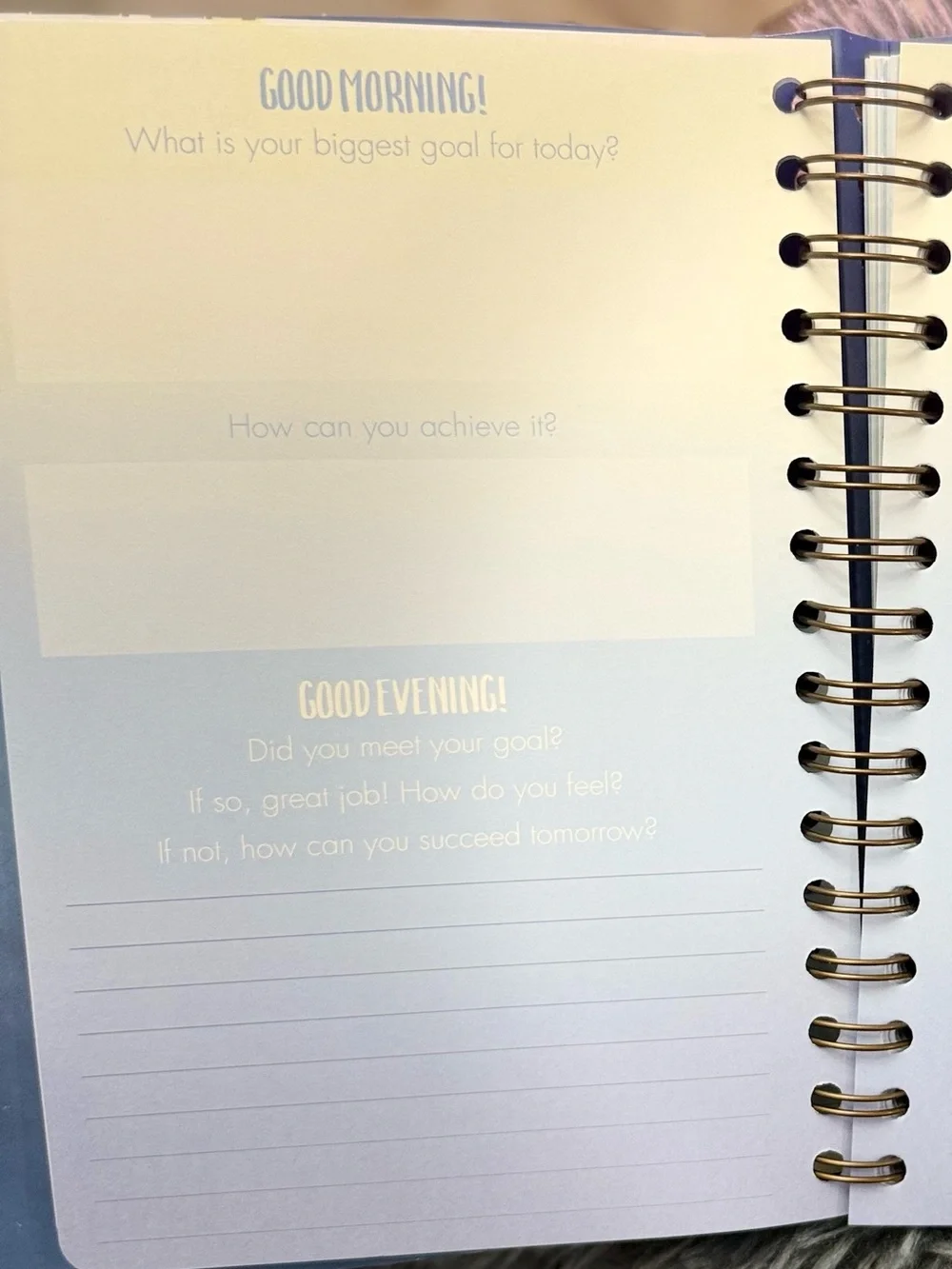 Guided Journal – Sunrise to Dusk Gradient (Yellow to Blue)